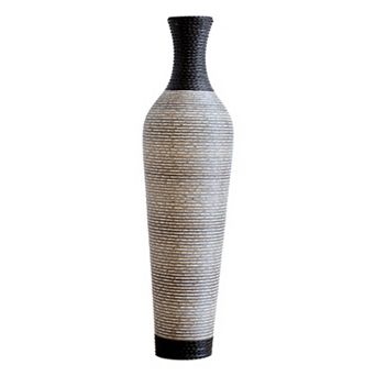 Trikiousd 39.4" Tall Handcrafted Floor Vase Decorative PVC Boho Home Accent