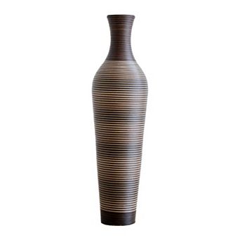 Trikiousd 39.4" Tall Handcrafted Floor Vase Decorative PVC Boho Home Accent