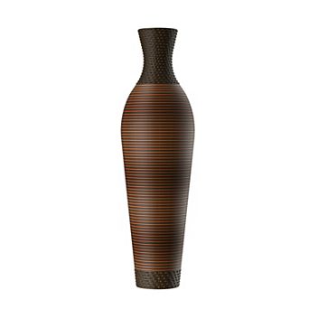 Trikiousd 39.4" Tall Handcrafted Floor Vase Decorative PVC Boho Home Accent