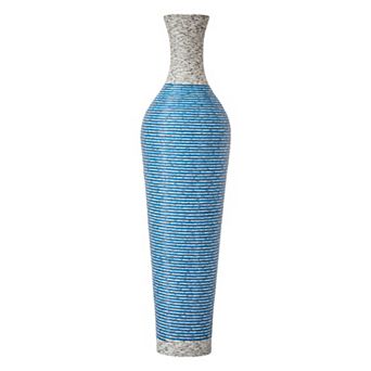 Trikiousd 39.4" Tall Handcrafted Floor Vase Decorative PVC Boho Home Accent