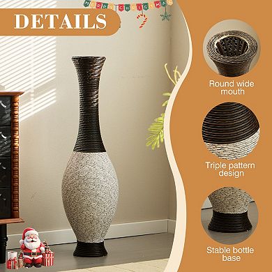 Trikiousd 39" Tall Floor Vase Artificial Rattan Decorative Home Accent