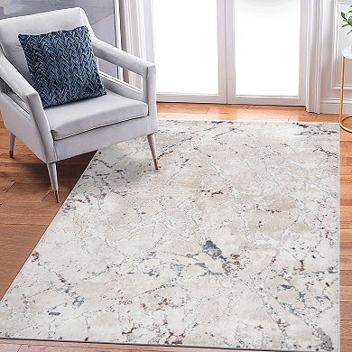 Trikiousd Oriental Area Rug Stain Resistant Non-Shedding Soft Indoor Carpet