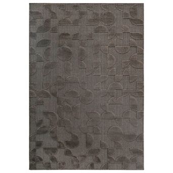 Trikiousd High-Low Striped Area Rug Modern Geometric Non-Shedding Indoor Carpet