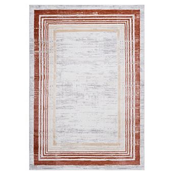 Trikiousd Oriental Area Rug Stain Resistant Non-Shedding Soft Indoor Carpet