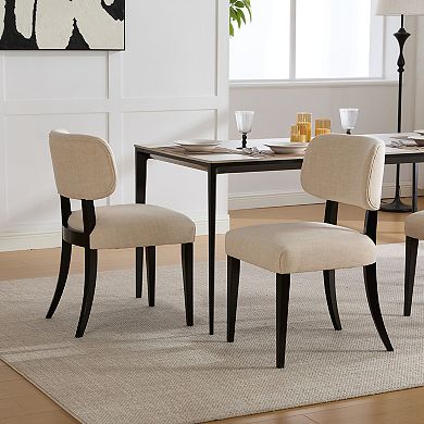 Trikiousd 2-Piece Modern Wooden Dining Chairs Set for Kitchen