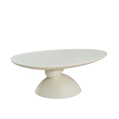 Trikiousd 47.27" Lucky Stone Coffee Table with Elliptical Top
