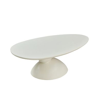 Trikiousd 47.27" Lucky Stone Coffee Table with Elliptical Top