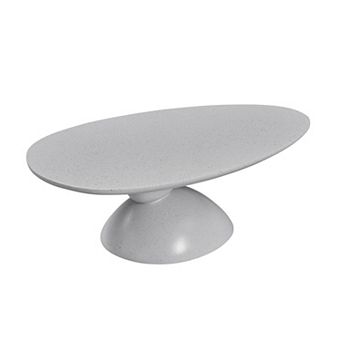 Trikiousd 47.27" Lucky Stone Coffee Table with Elliptical Top