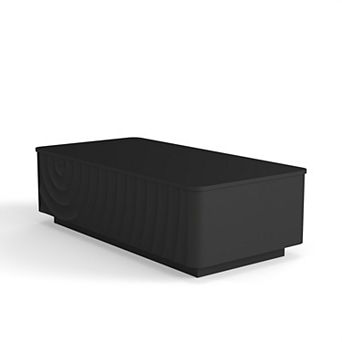 Trikiousd 47" Rectangle Coffee Table with Storage, Modern Center Table with 2 Drawers