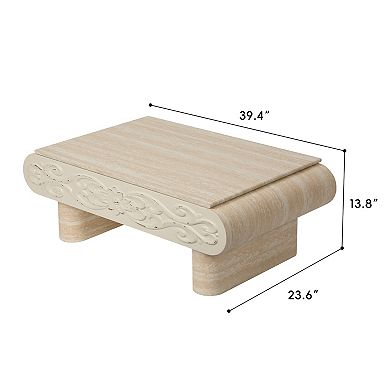 Trikiousd Lift Top Coffee Table with Hidden Storage and Extendable Desk
