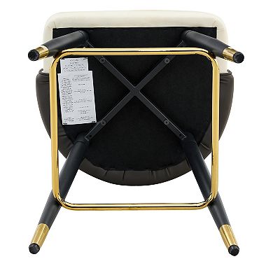 Trikiousd PU Leather Bar Stools Set of 2, Modern Upholstered Bar Chairs with Footrest
