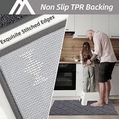 Super Absorbent Kitchen Floor Mat Non Skid Washable Standing Rug