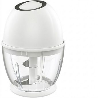 Portable Electric Garlic Chopper, Cordless Mini Food Processor with Stainless Steel Blades