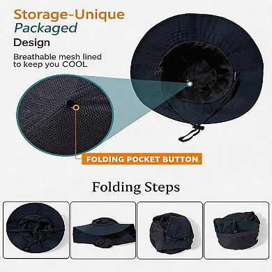 Kaelin Home Unisex UPF 50+ Water Resistant Boonie Hat for Summer Hiking