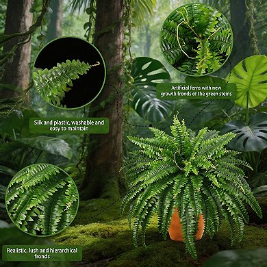Artificial Fern Shrubs