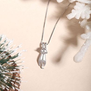 Dainty Cat Pendant Necklace