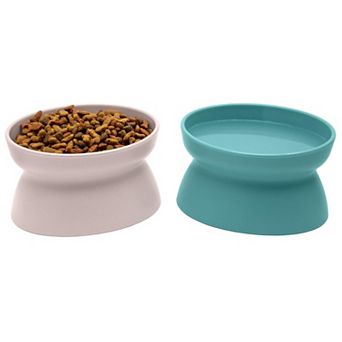 Modern Raised Pet Bowl Set