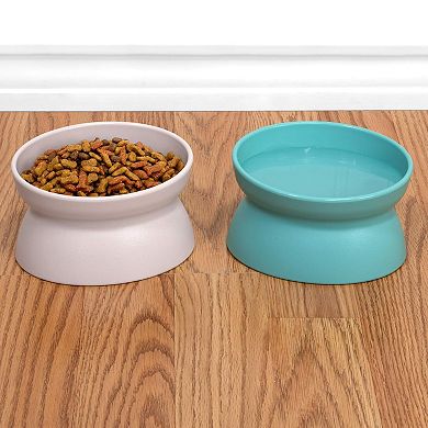 Modern Raised Pet Bowl Set