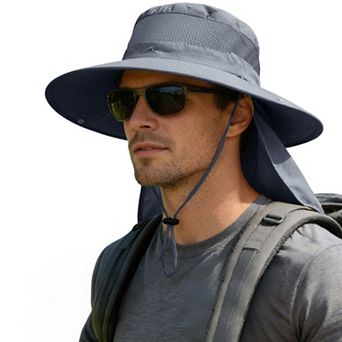 Kaelin Home Unisex UPF 50+ Waterproof Wide Brim Bucket Hat with Neck Flap for Fishing Safari Hiking