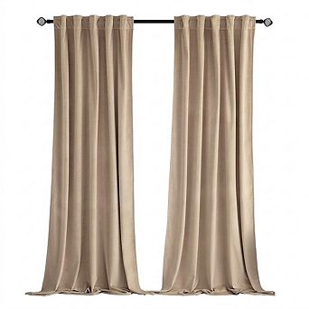 Velvet Blackout Curtains Thermal Insulated Drapes for Bedroom & Living Room