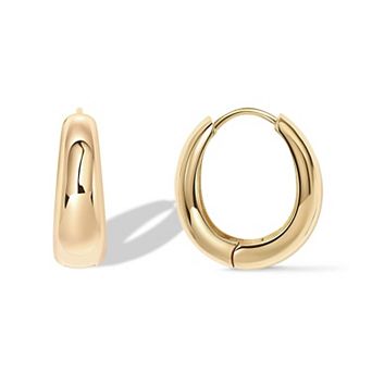 Thick Lightweight Hoop Earrings