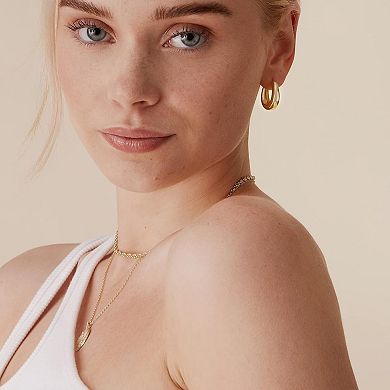 Thick Lightweight Hoop Earrings