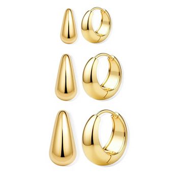 Small Hoop Earrings Set