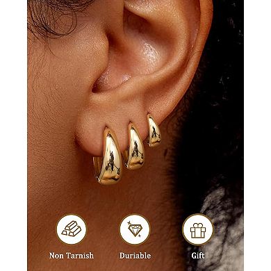Small Hoop Earrings Set