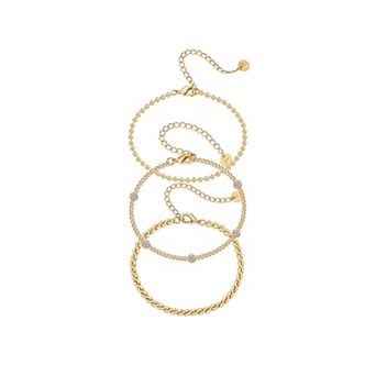 Womens Chain Bracelet Set