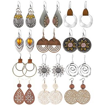 Boho Geometric Dangle Earrings