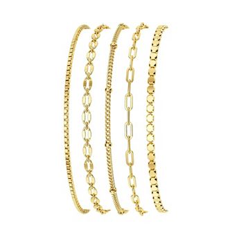 Stackable Chain Bracelet Set