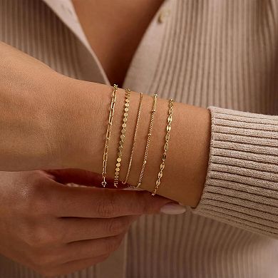 Stackable Chain Bracelet Set