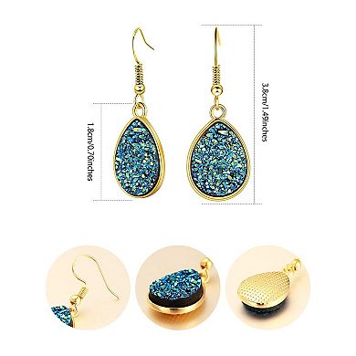 Faux Druzy Dangle Earrings