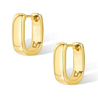 Womens Chunky Hoop Earrings
