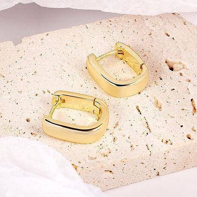 Womens Chunky Hoop Earrings