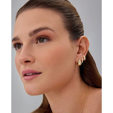 Triple Hoop Earrings Set