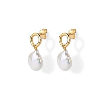 Wedding Pearl Dangle Earrings
