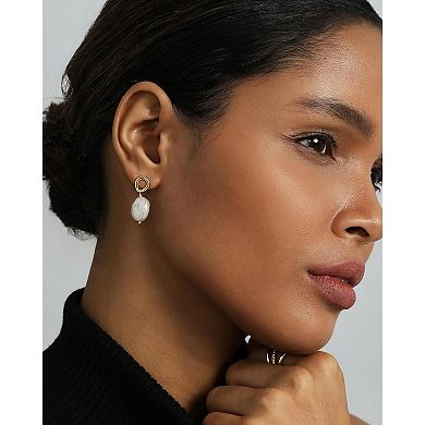 Wedding Pearl Dangle Earrings