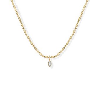 Dainty Beaded Pendant Necklace