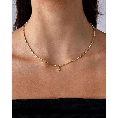 Dainty Beaded Pendant Necklace