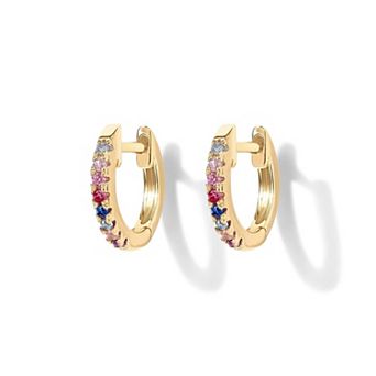 Womens Huggie Hoop Earrings