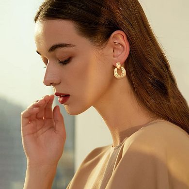 Statement Hoop Drop Earrings