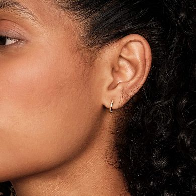 Small Hoop Cuff Earrings