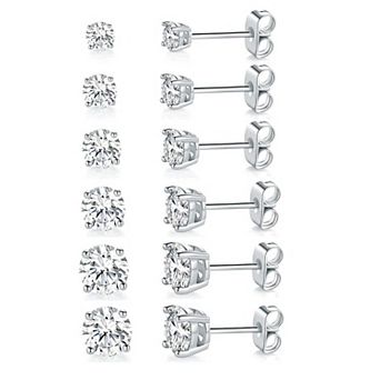 Classic Round Stud Earrings