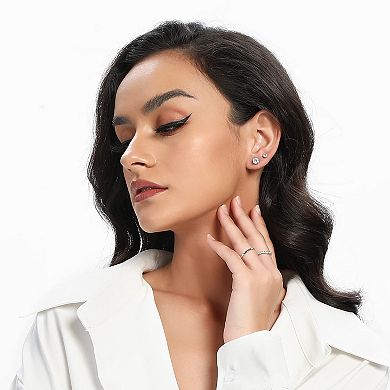 Classic Round Stud Earrings