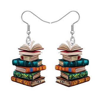Bookshelf Dangle Earrings