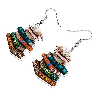 Bookshelf Dangle Earrings