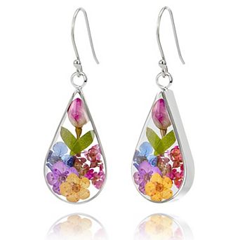 Floral Teardrop Earrings