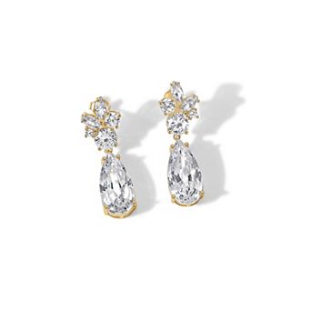 Long Cluster Drop Earrings