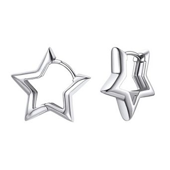 Shape Huggie Hoop Earrings